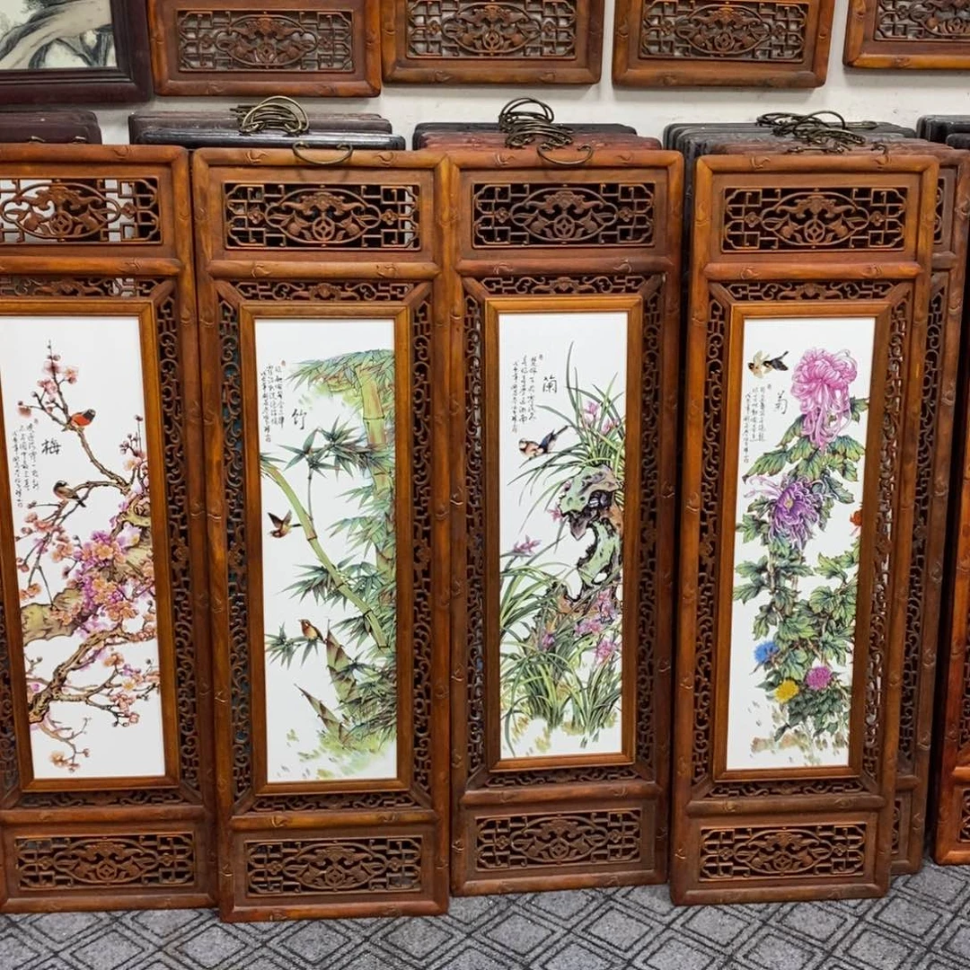 瓷片景德镇瓷板画柴窑烧制