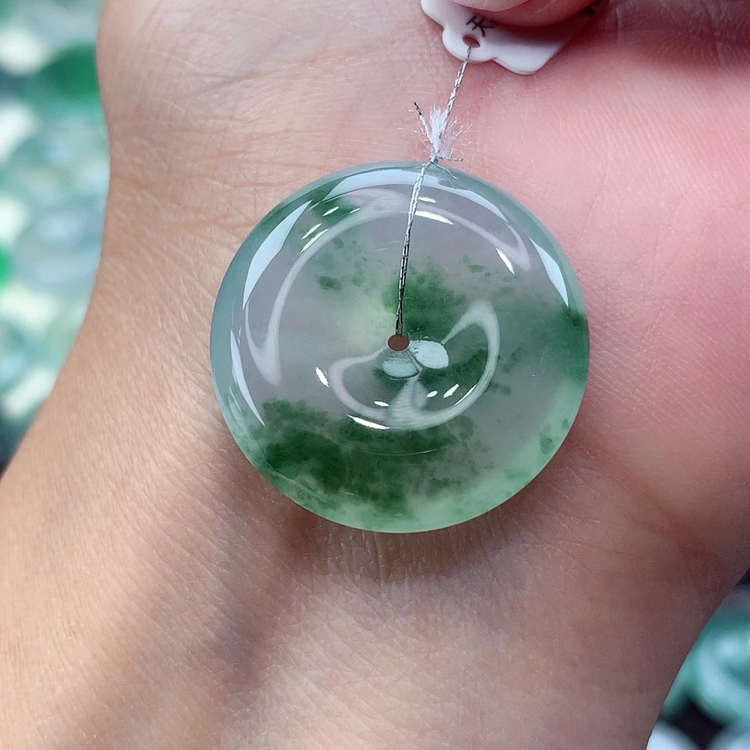 颈饰未镶嵌翡翠编号40尺寸24.4-6.1