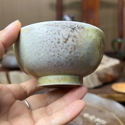 戬谷龙窑柴烧茶杯100