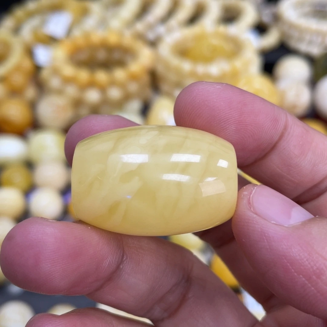 裸石蜜蜡未镶嵌21*30mm花粉