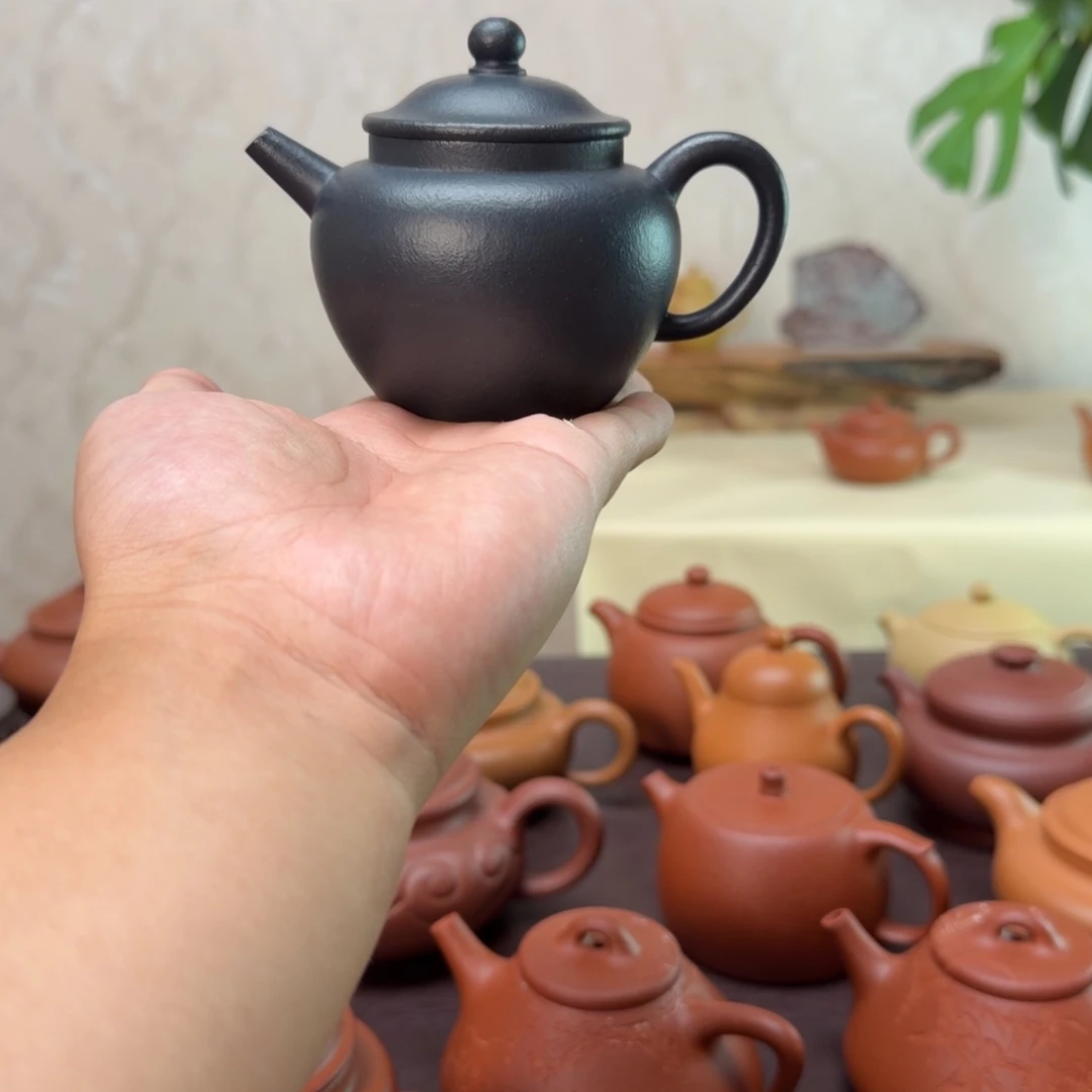 茶杯紫砂紫砂壶悟灰 莲子