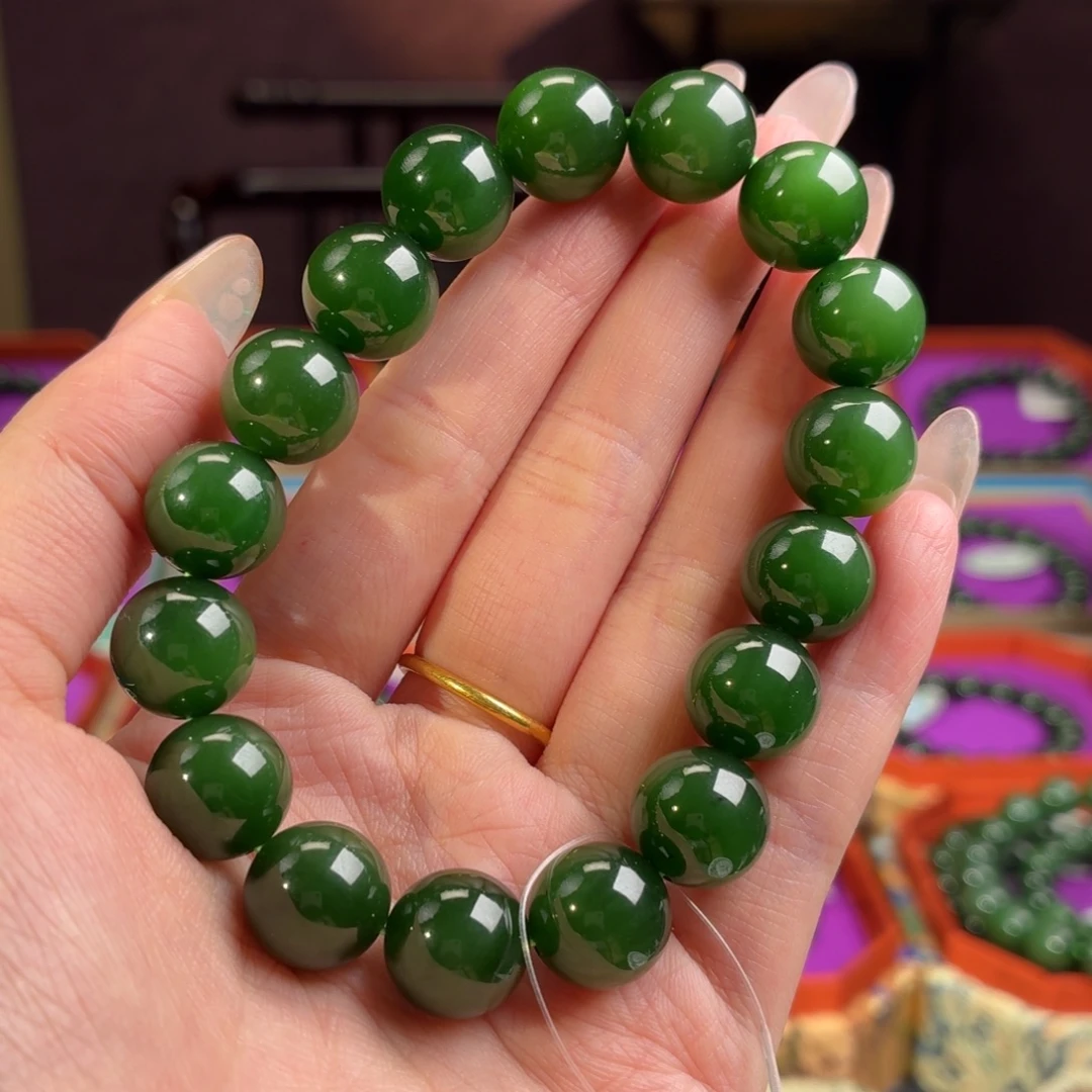 和田玉（碧玉）未镶嵌手串
