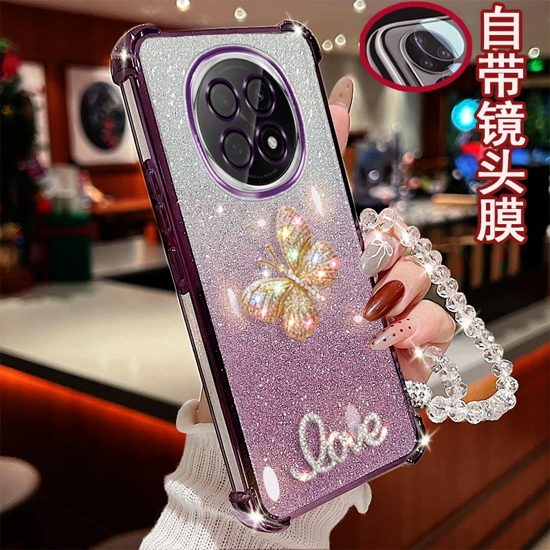 适用oppo a5pro手机壳气囊蝴蝶女款个性全包边网红奢华软壳时尚新