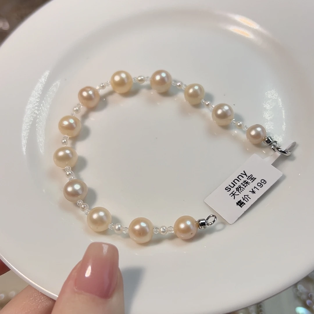 Z***n银S925镶嵌天然淡水珍珠设计款淡水珍珠
