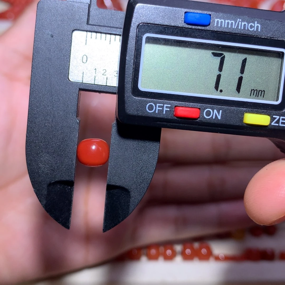 十***粥南红玛瑙未镶嵌老型7.1×6.1过渡