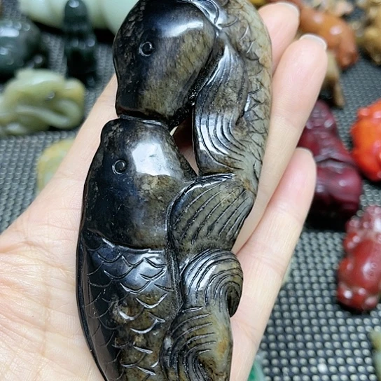 白玉菩提吊坠摆件