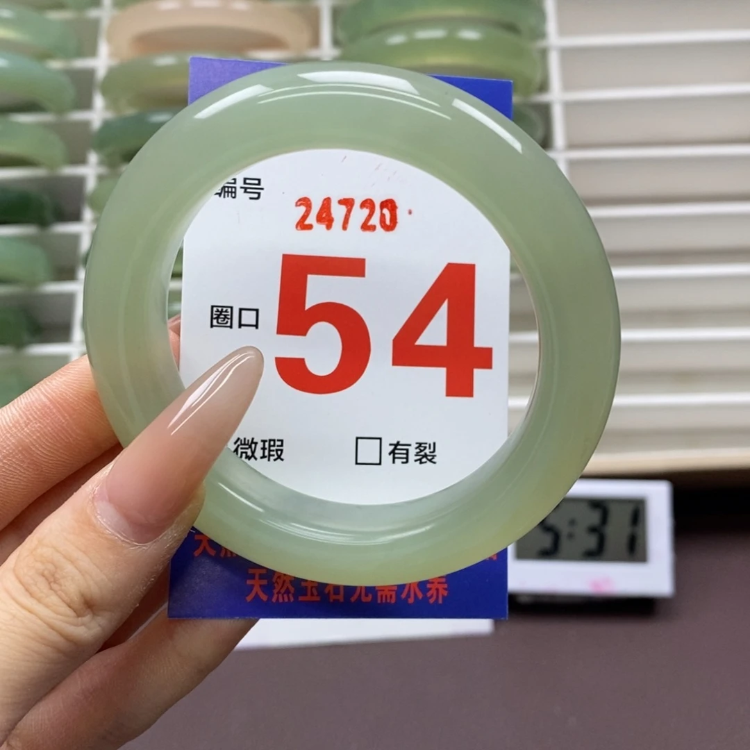 未镶嵌蛇纹石玉手镯