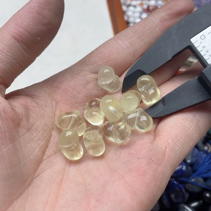 玛瑙/玉髓合金珠宝半成品一个柠檬晶屁桃