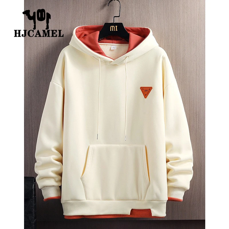 美式运动连帽男士卫衣春秋新款冬天加绒宽松休闲长袖上衣服青少年