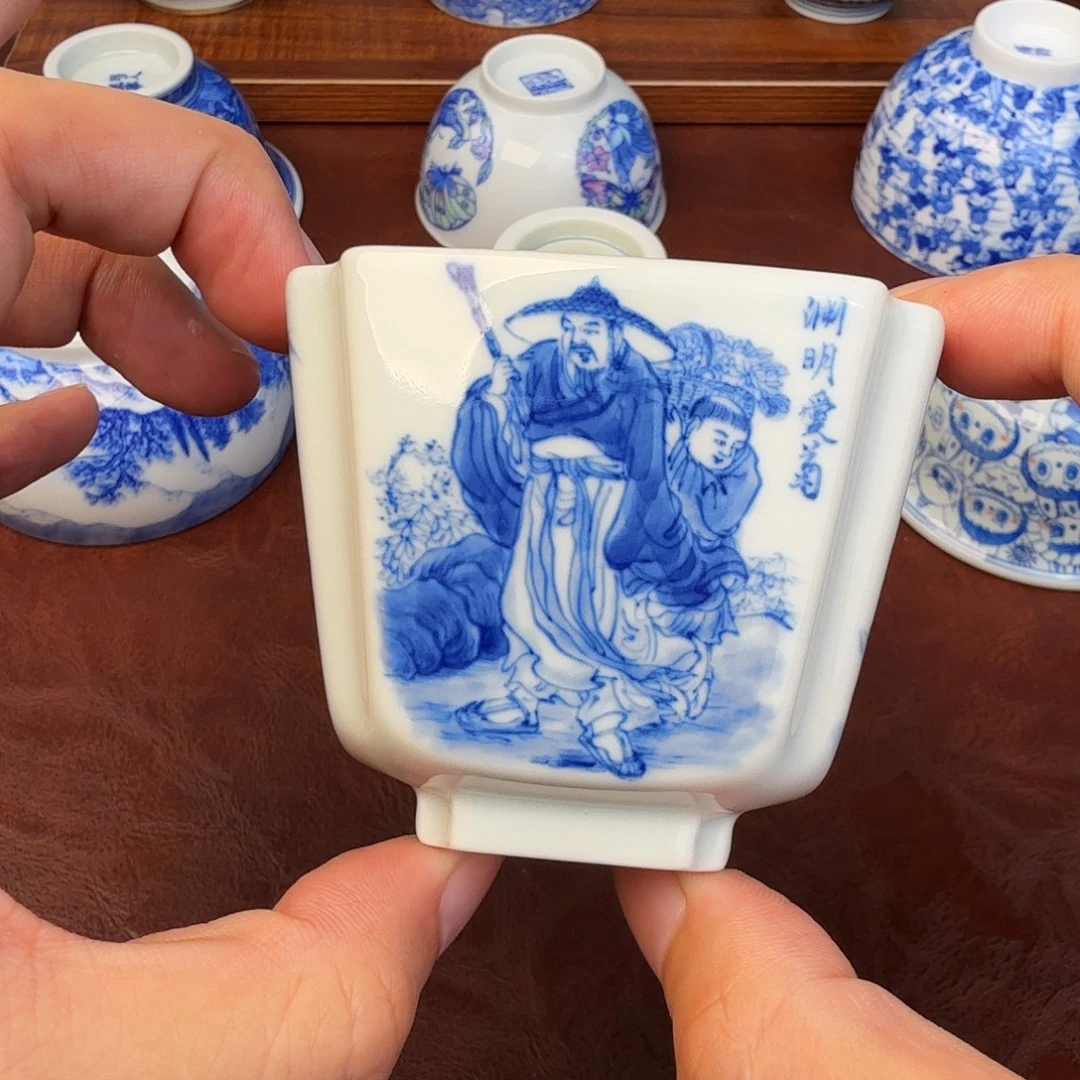 林***海景德镇全手工全手绘茶具