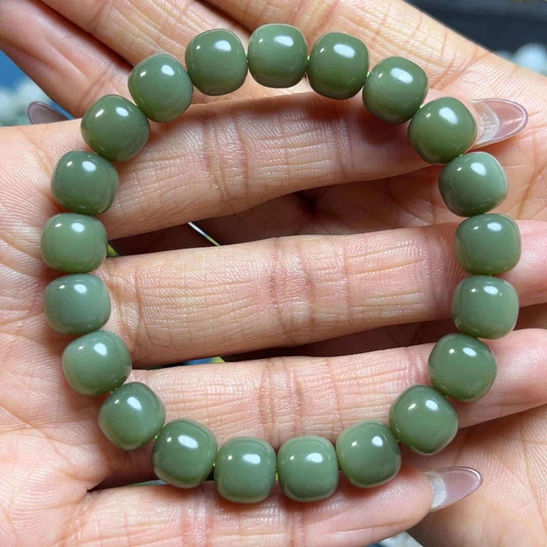 和田玉手串卡10未镶嵌