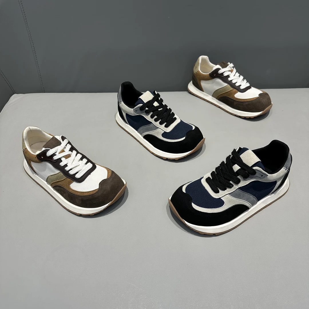 广州FLM男鞋防滑系带纯色透气夏季时尚休闲鞋潮鞋运动鞋时尚百搭