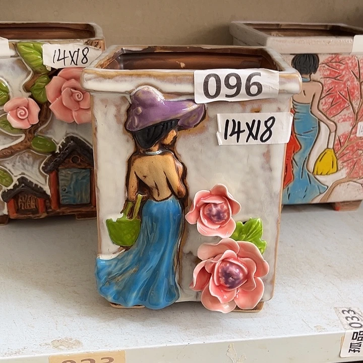 粗陶材质多肉花盆