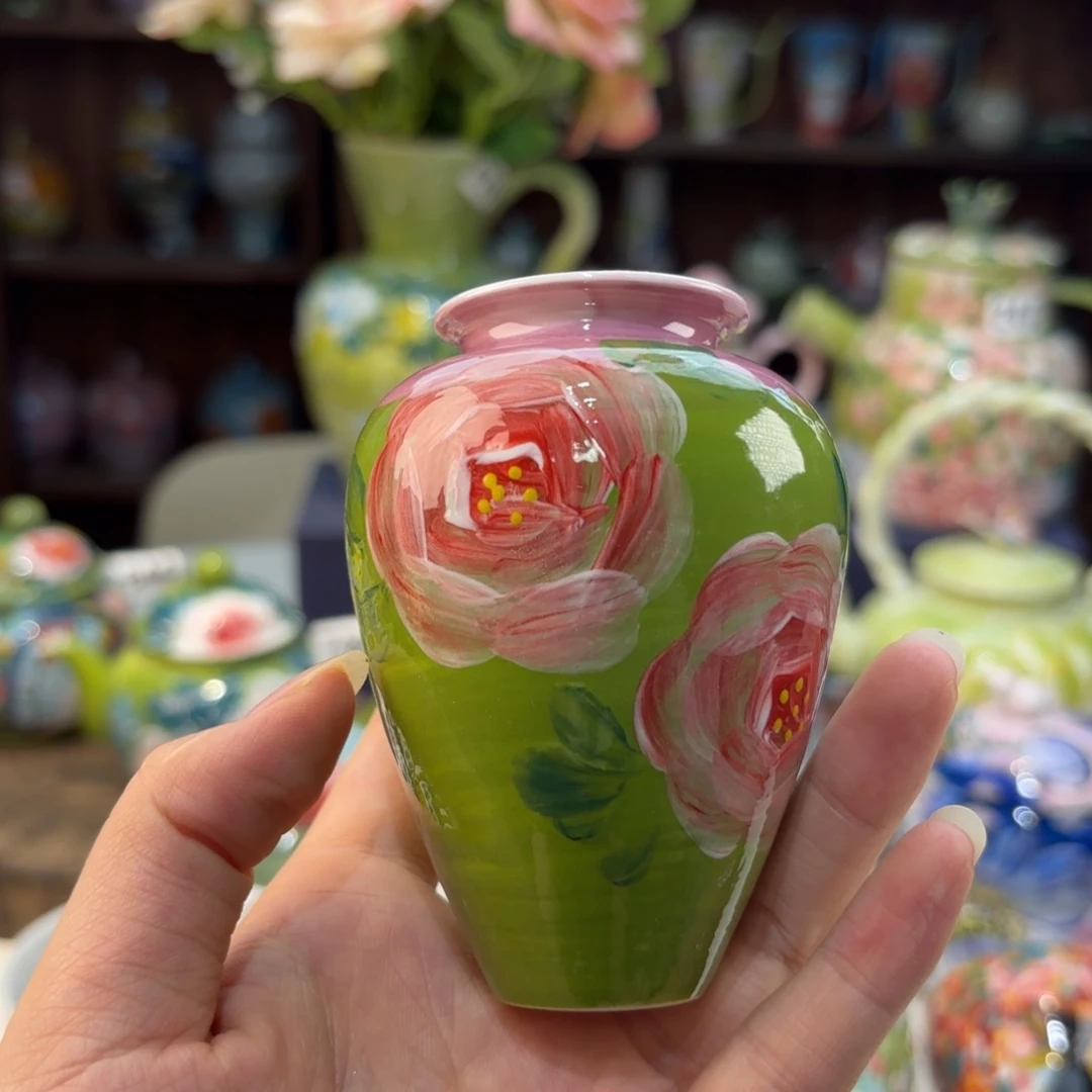瓷片景德镇手绘高温釉下彩陶瓷茶具
