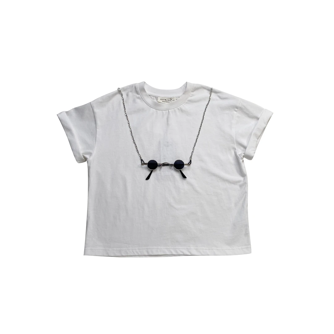 M 儿童休闲百搭圆领宽松套头时尚针织T 24B002123