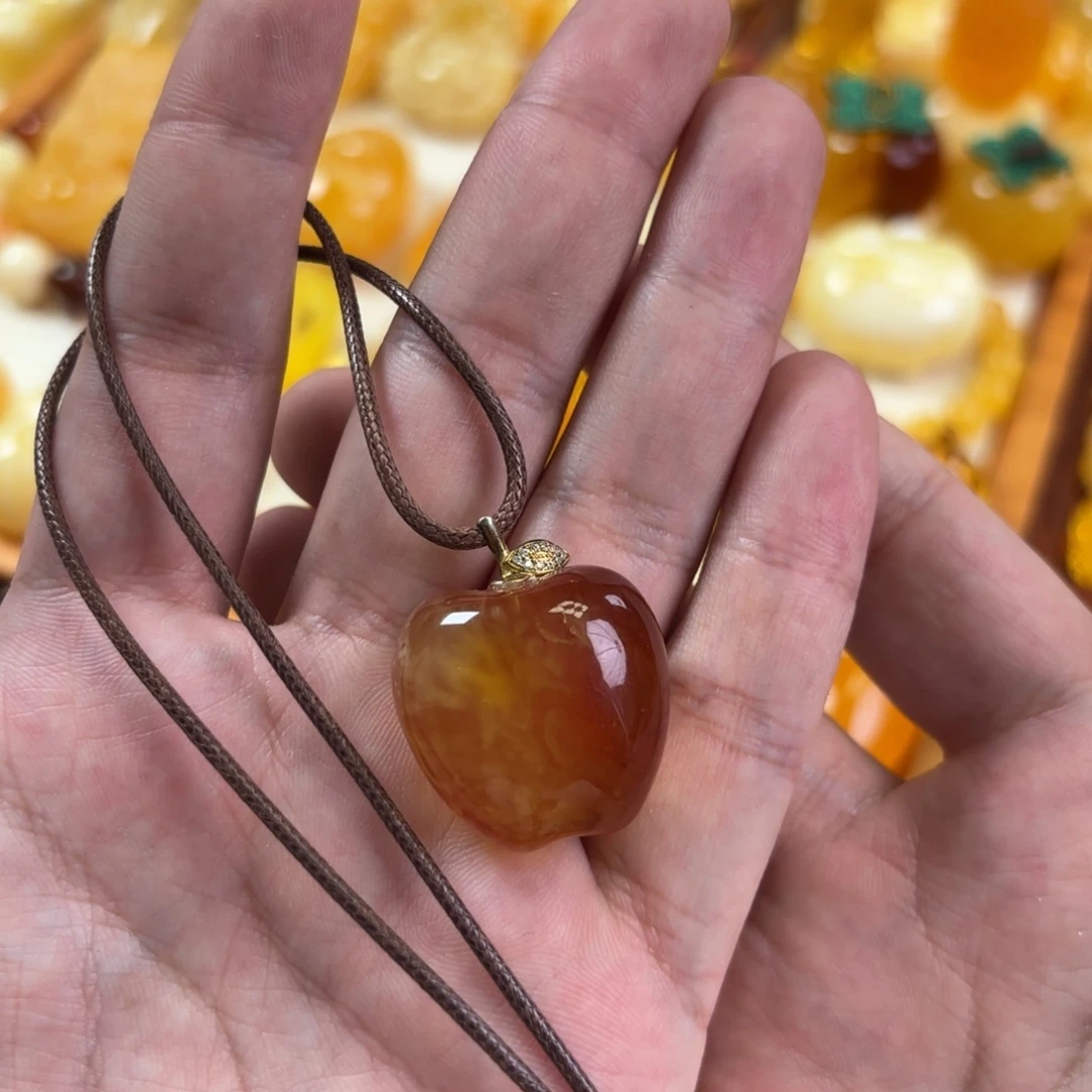 蜜蜡未镶嵌裸石平安果