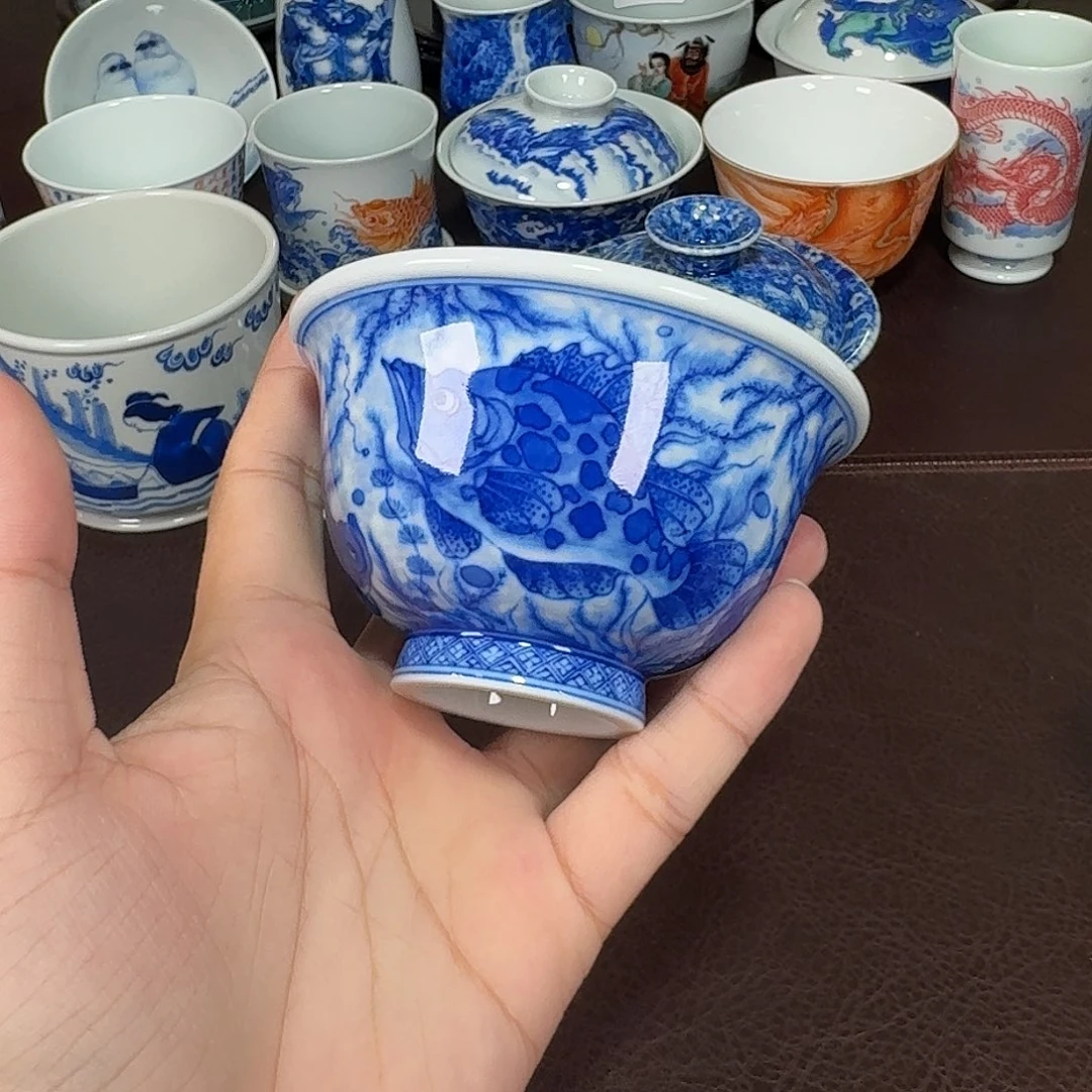 杯叶**禅现代景德镇陶瓷杯