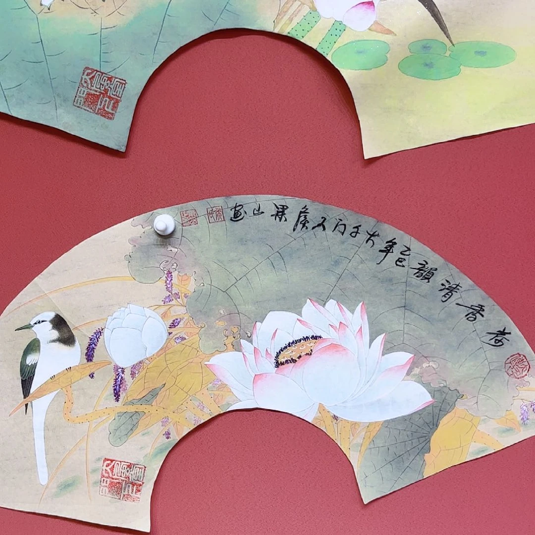 国画侯果山老师亲笔手绘作品朵