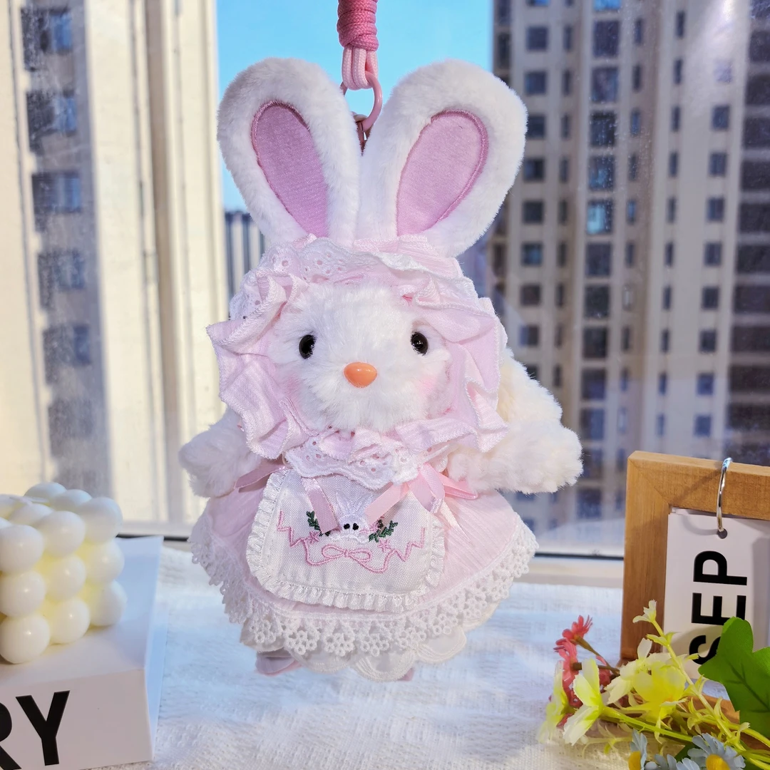 【编号111-199】DIY可爱毛绒垂耳兔手机挂件包包挂饰