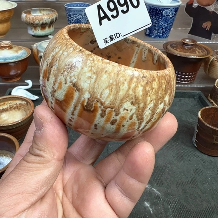 摆件?*商990景德镇手工柴烧主人杯