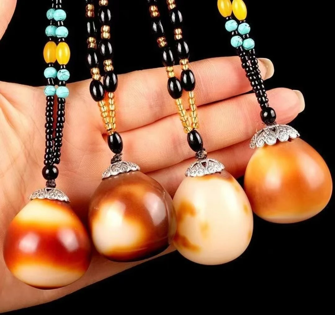 金包玉佛心菩提果大果 可做毛衣链手把件车挂钥匙扣