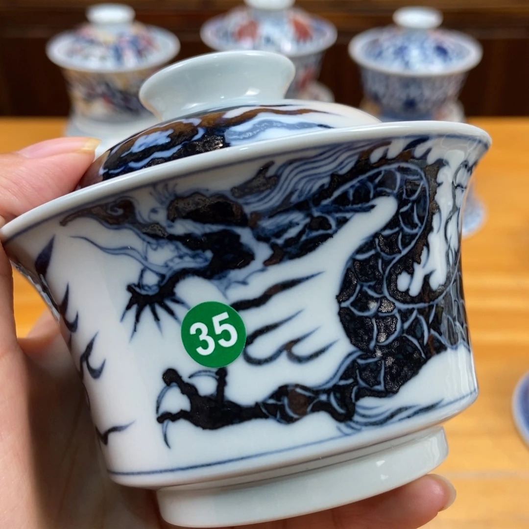 手绘现代茶具非古董