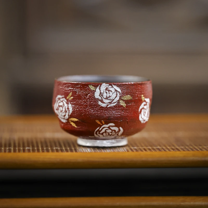 纳兰-炼陶-玫瑰小杯(80ml)（蕉白S0692）