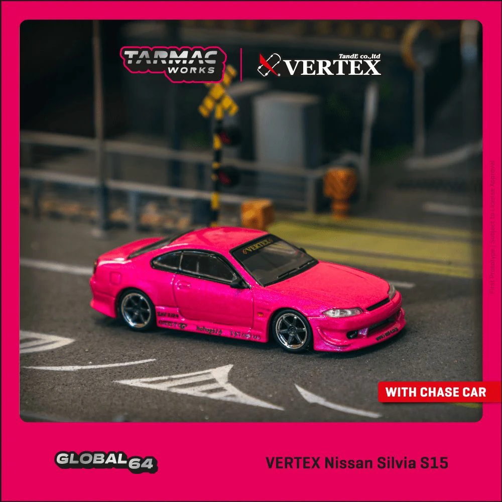 Tarmac Works TW 1:64 日产 VERTEX Silvia S15 金属粉 合金车模