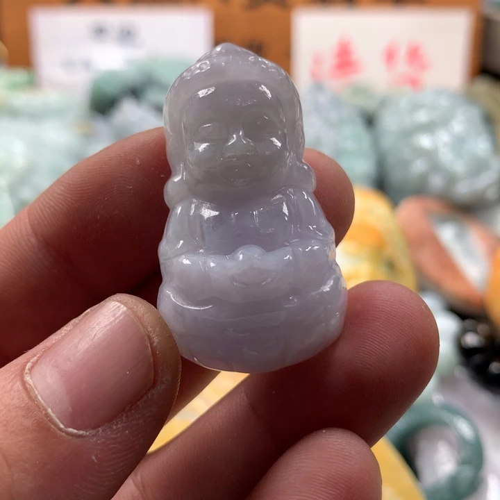翡翠未镶嵌颈饰保真天然a货翡翠