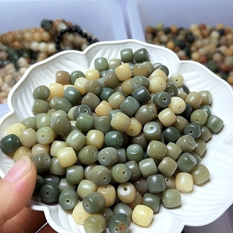 吊坠白玉菩提白玉菩提10海盐之切100颗卡灯牌宠80