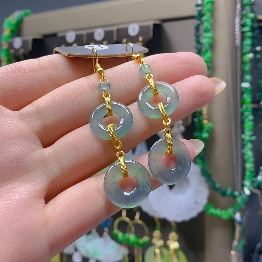 未镶嵌翡翠耳饰翡翠