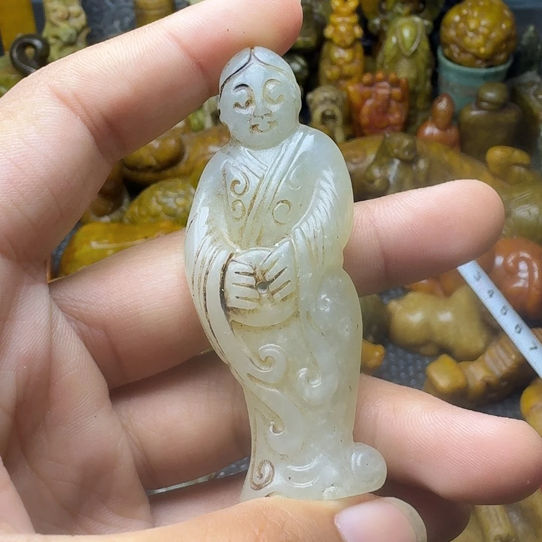 白玉菩提吊坠。。。