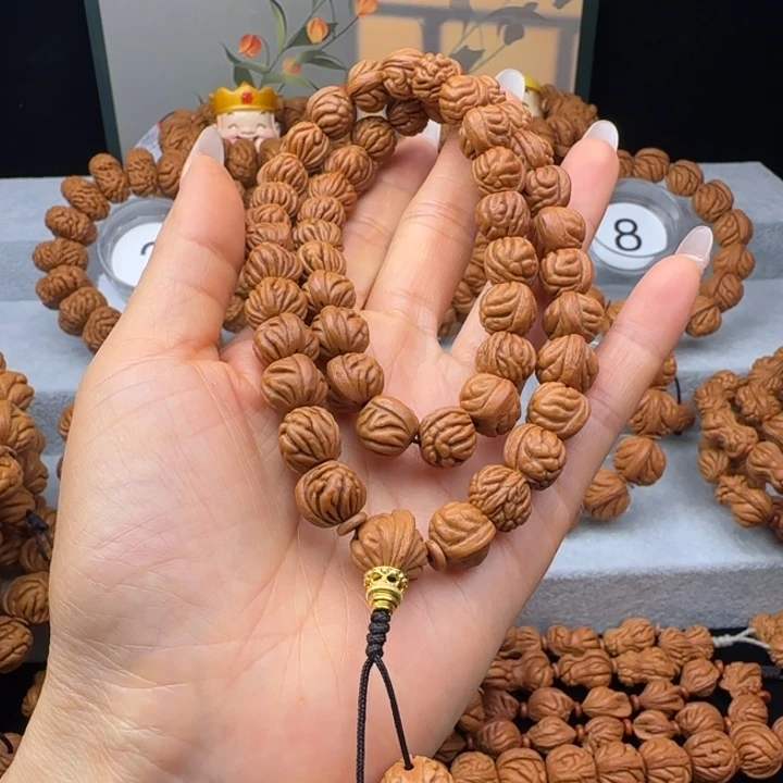文玩核桃手串小金豆长手持
