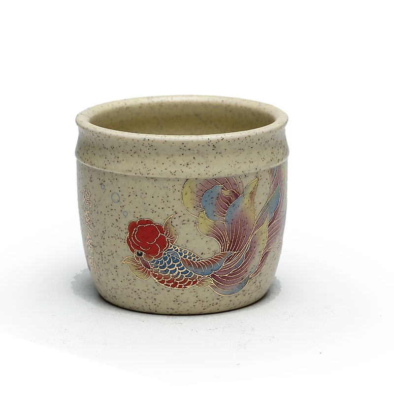 宜兴原矿紫砂羊脂白段泥鸿运当头主人杯150毫升复古