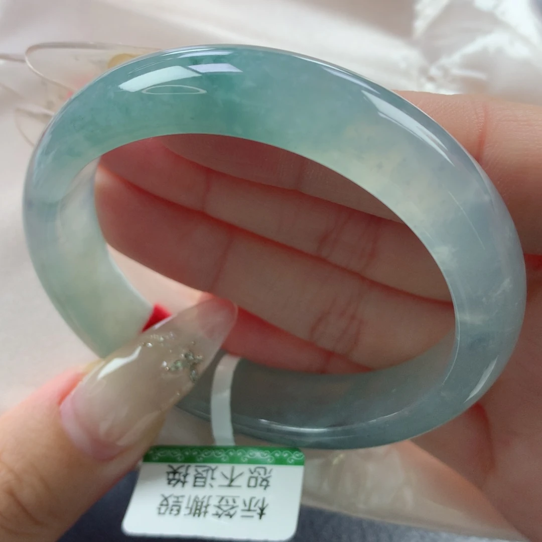 未镶嵌手镯翡翠缅甸天然翡翠A货54.5贵妃
