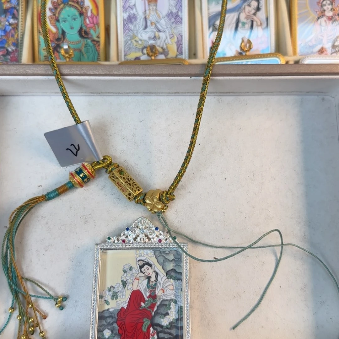 吊坠古祥手绘唐卡