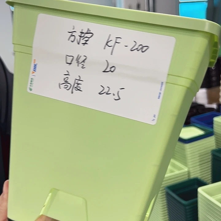 特价方盆口20高22果绿带托5只