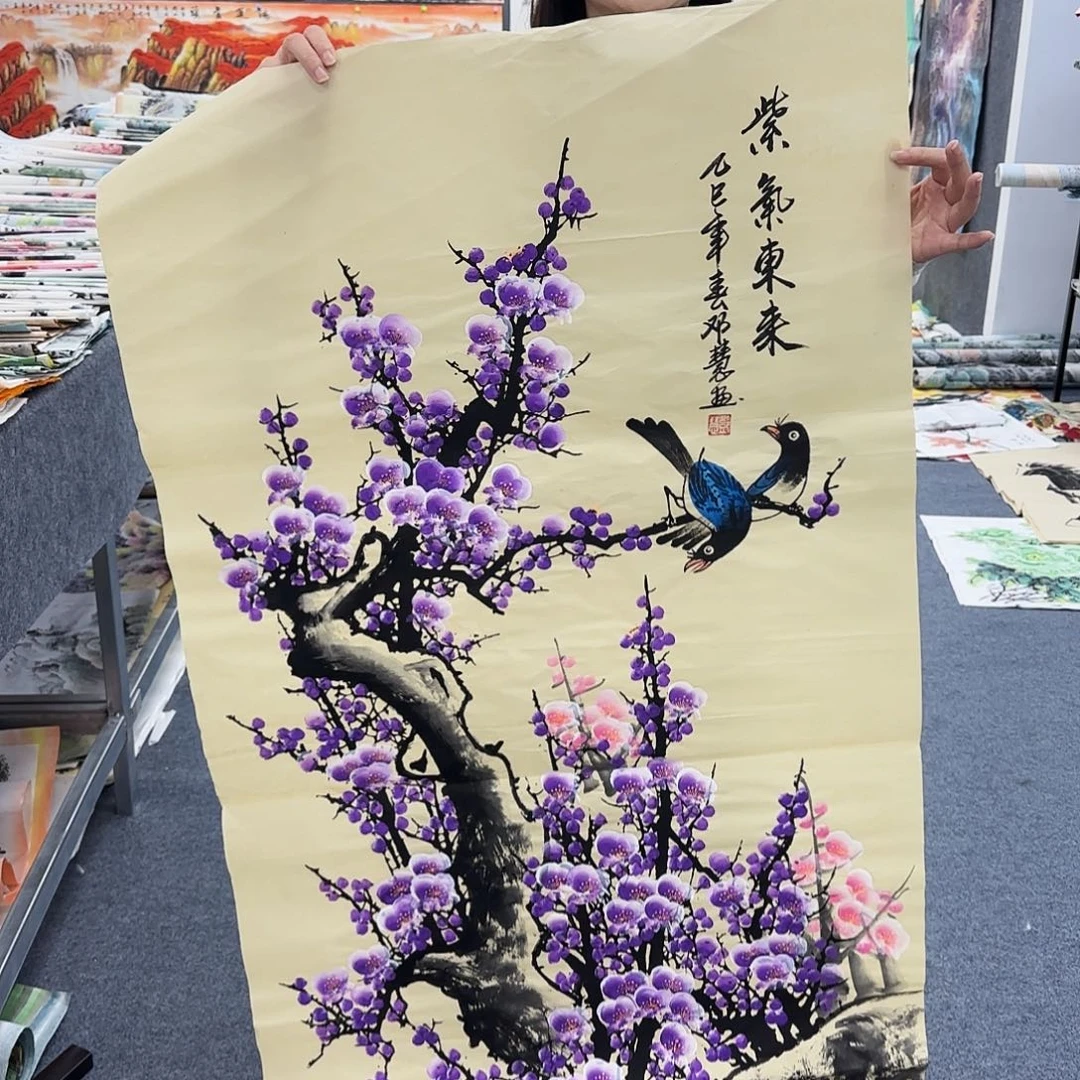 国画作品小姐姐放漏中
