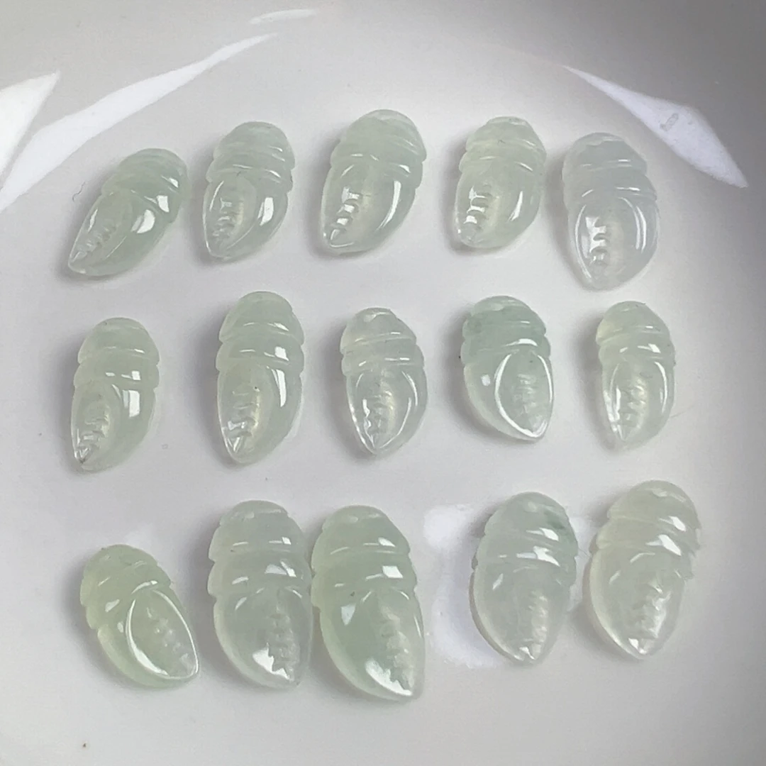 翡翠散珠翡翠蟹钳一个可挑