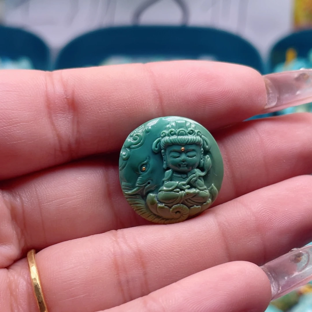 绿松石未镶嵌吊坠(不含链)