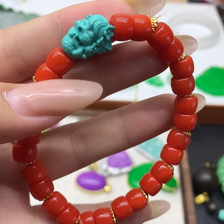 玛瑙/玉髓颈饰合金吊坠