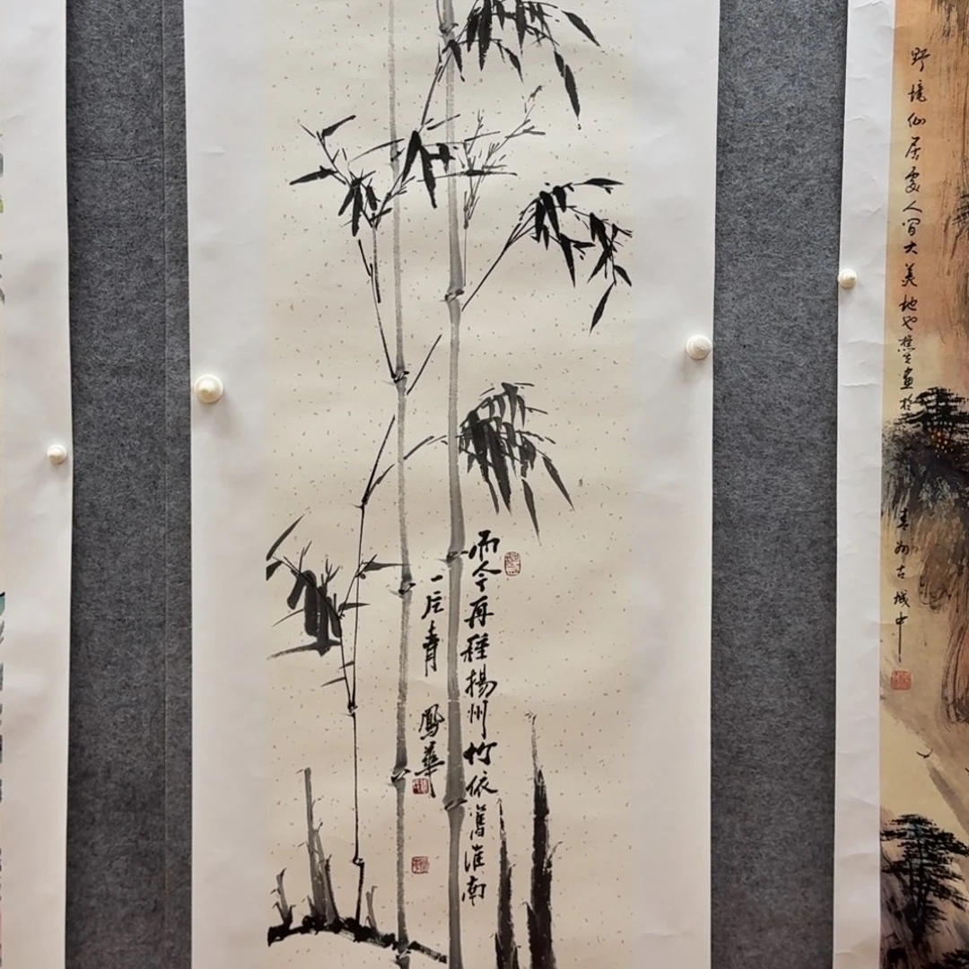 国画138x40张凤华花鸟