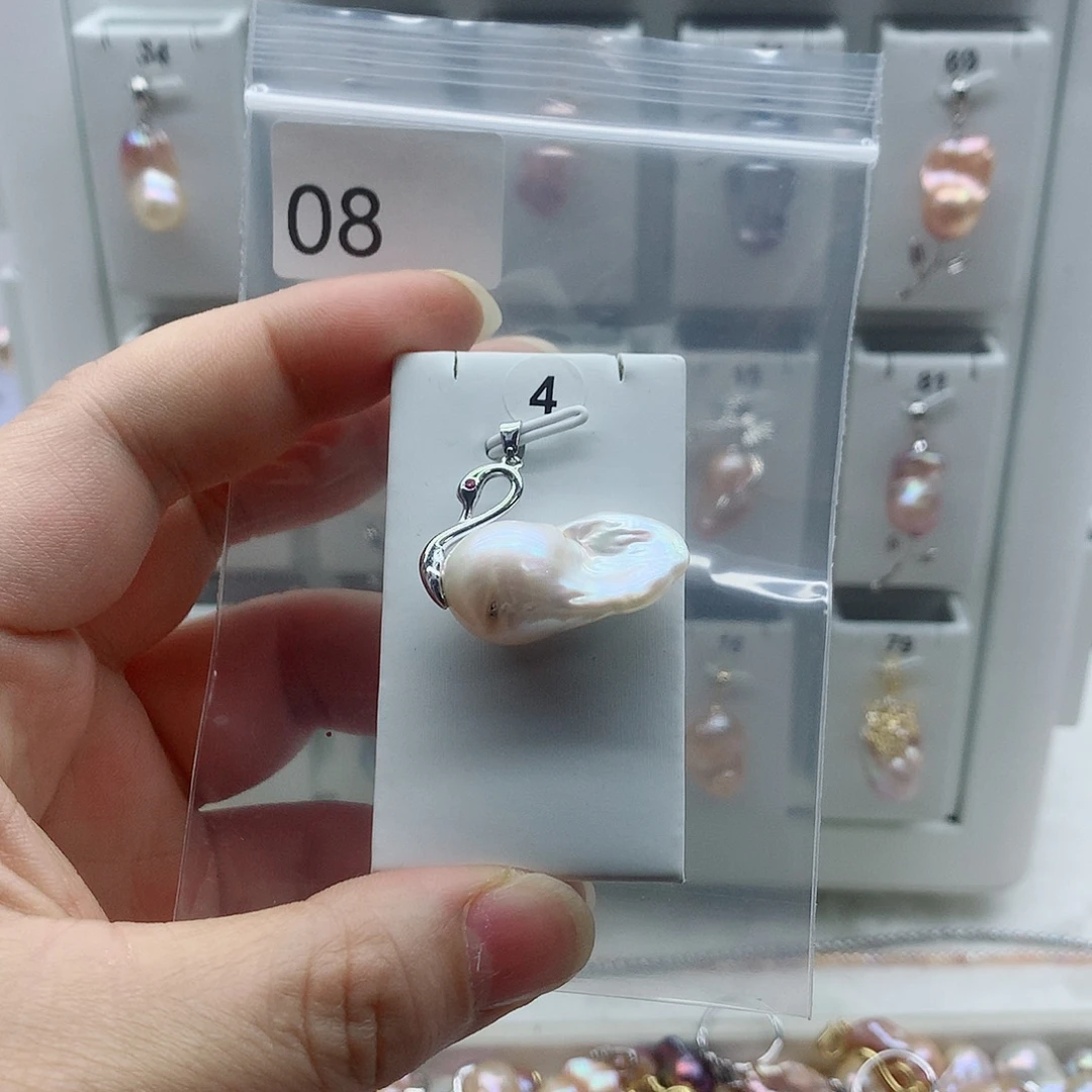 吊坠(不含链)淡水珍珠合金