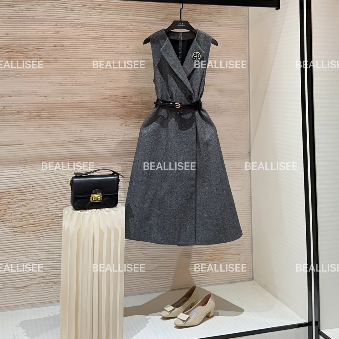 【宠粉价】秋冬新款无袖显瘦国风时尚宽松连衣裙W-A1576