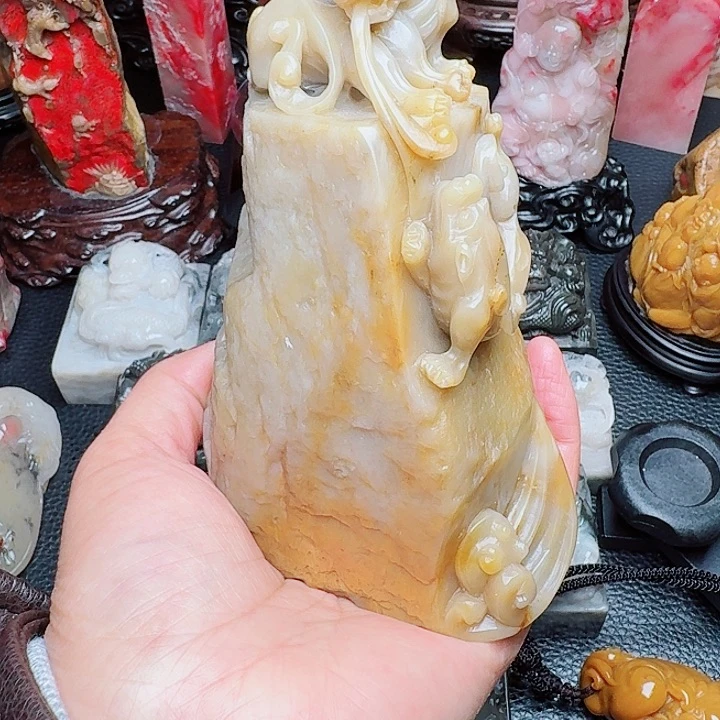 A***為昌化石昌化田黄精品摆件