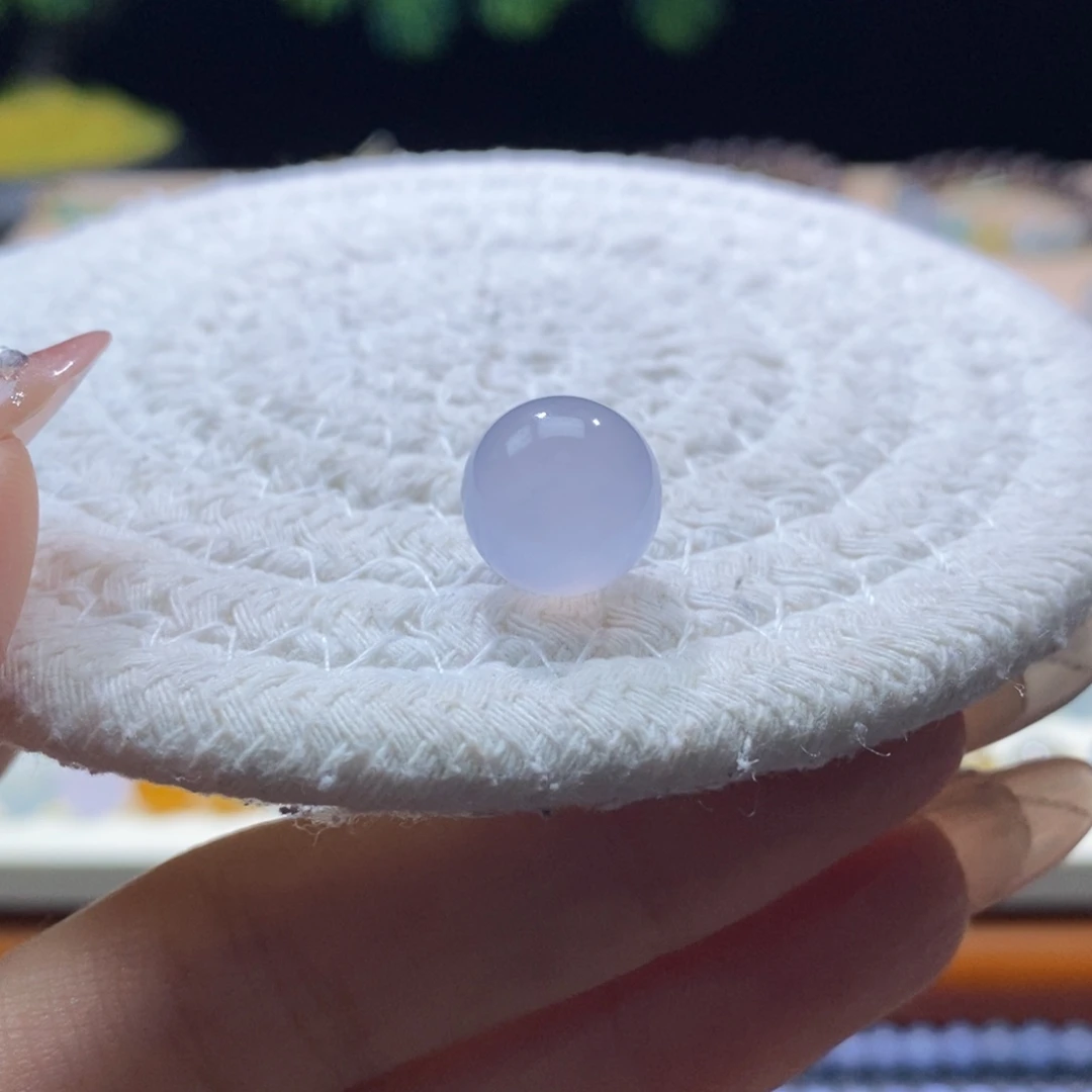 翡翠未镶嵌颈饰翡翠冰红粉紫圆珠12.6mm