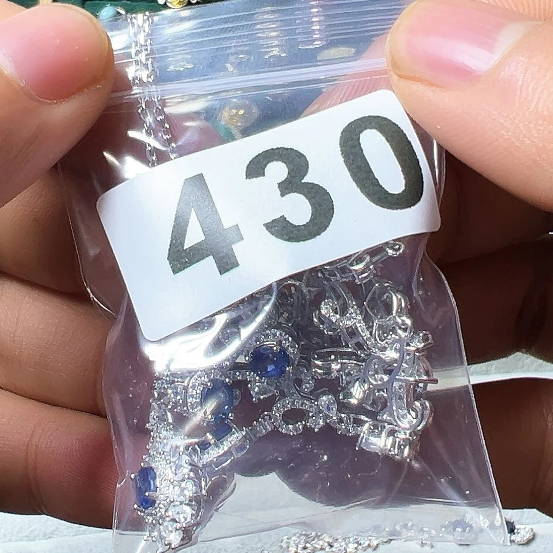 石英质玉颈饰银S925镶嵌用****5