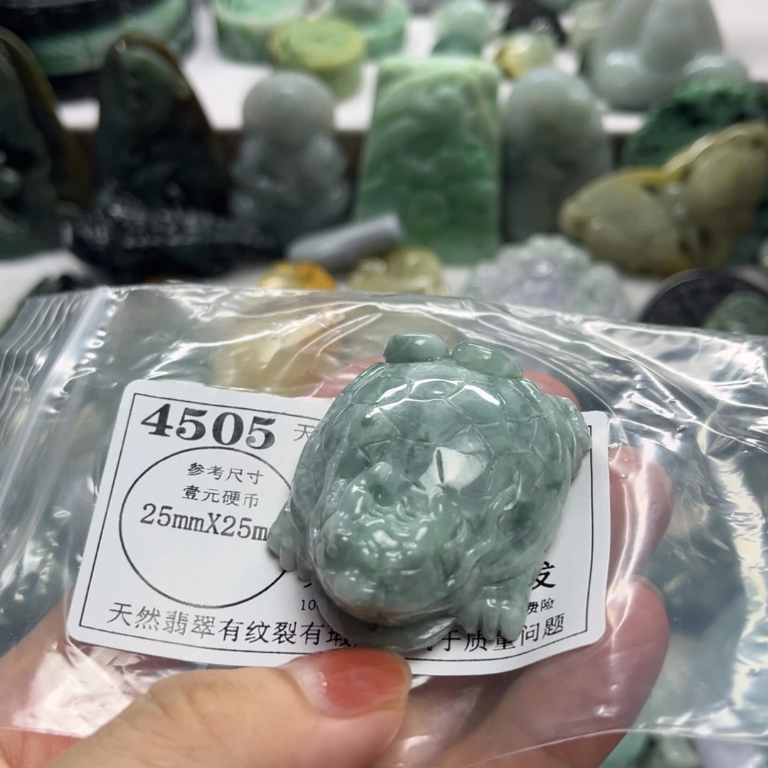 翡翠未镶嵌颈饰4505