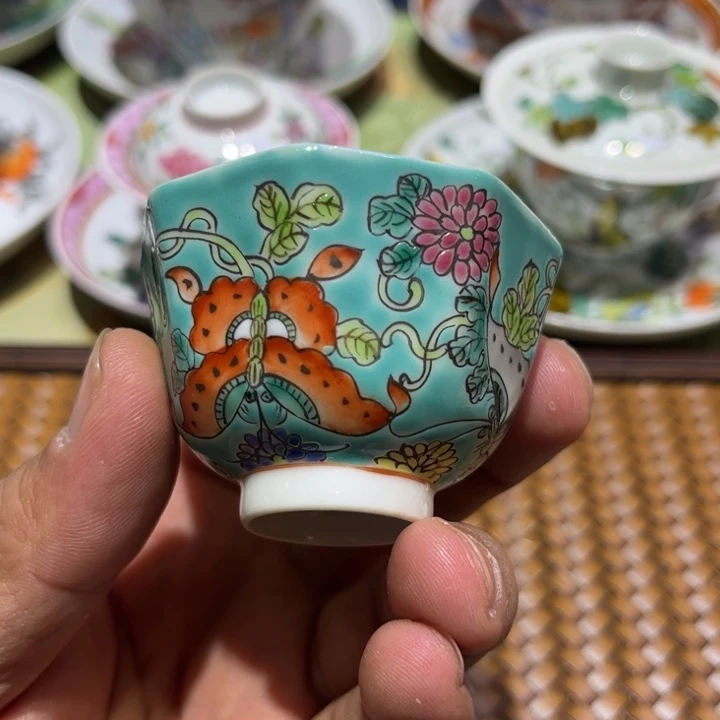 纯手绘精品盖碗杯