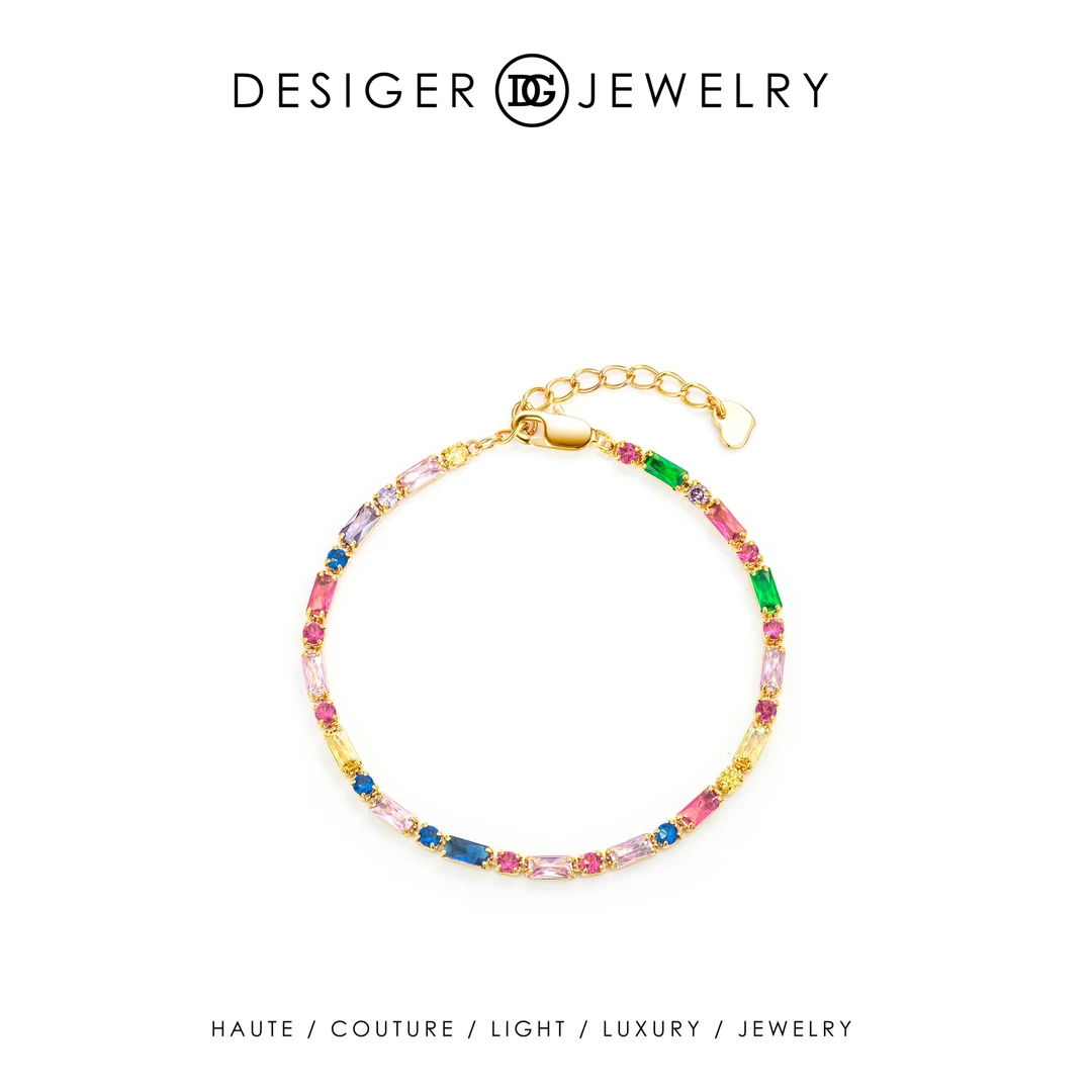 【彩虹之约】时尚轻奢彩色 手链F1775